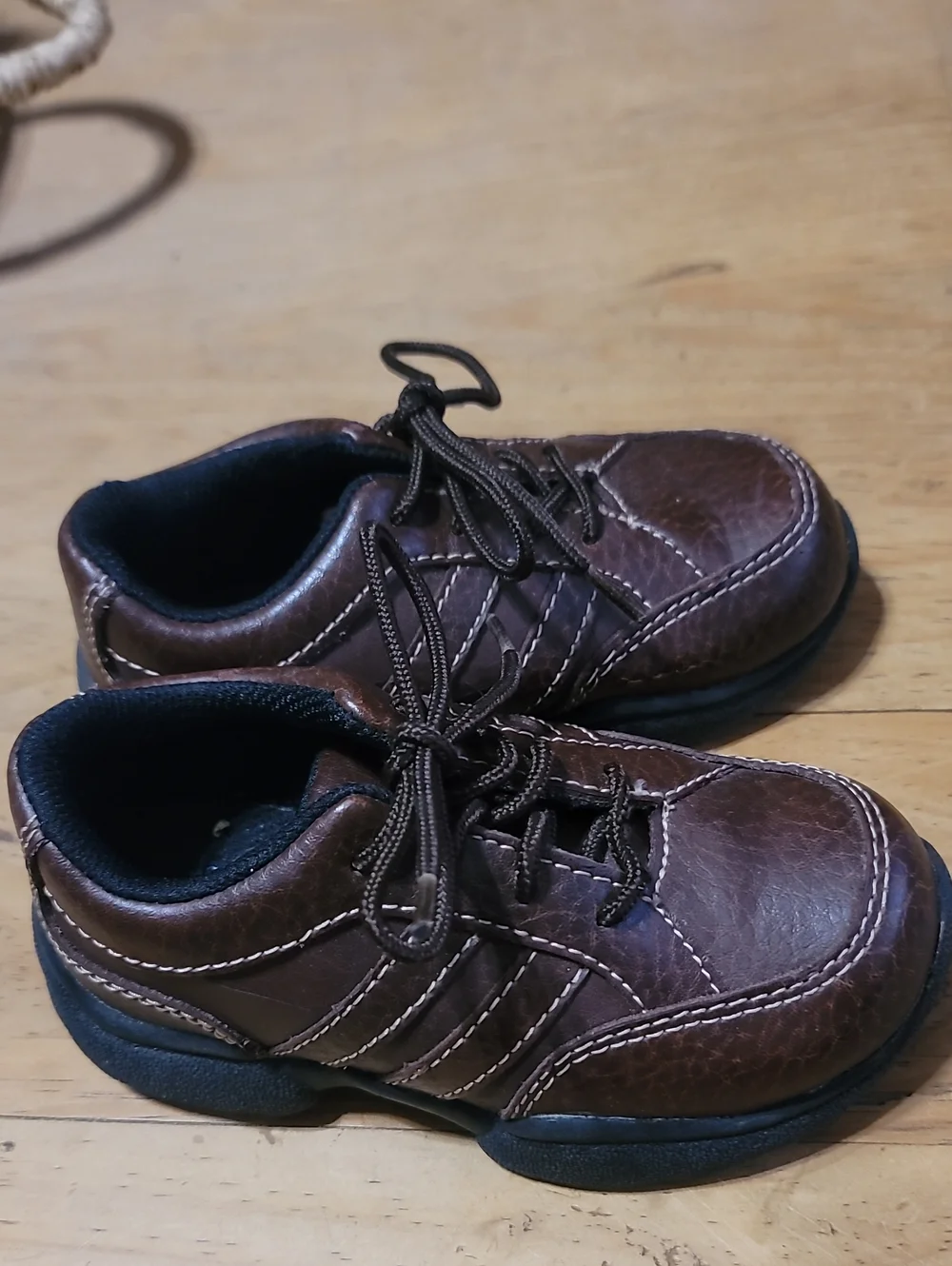 OshKosh B'gosh Brown Lace-Up Kids Sneakers
